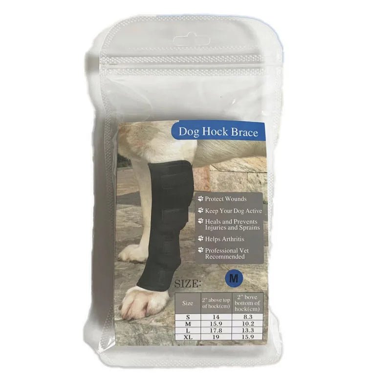 Bandaža za nogu i koleno psa – dvostrani neopren, oporavak od povrede, S/M/L/XL