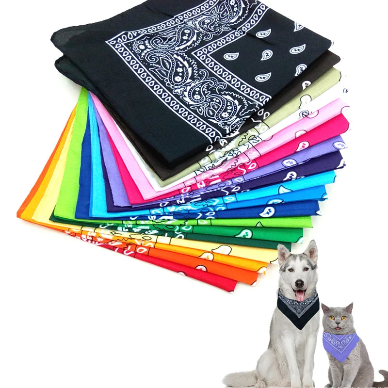 Jednobojni bandana marama za pse i mačke – periva, 16 boja, 55×55 cm