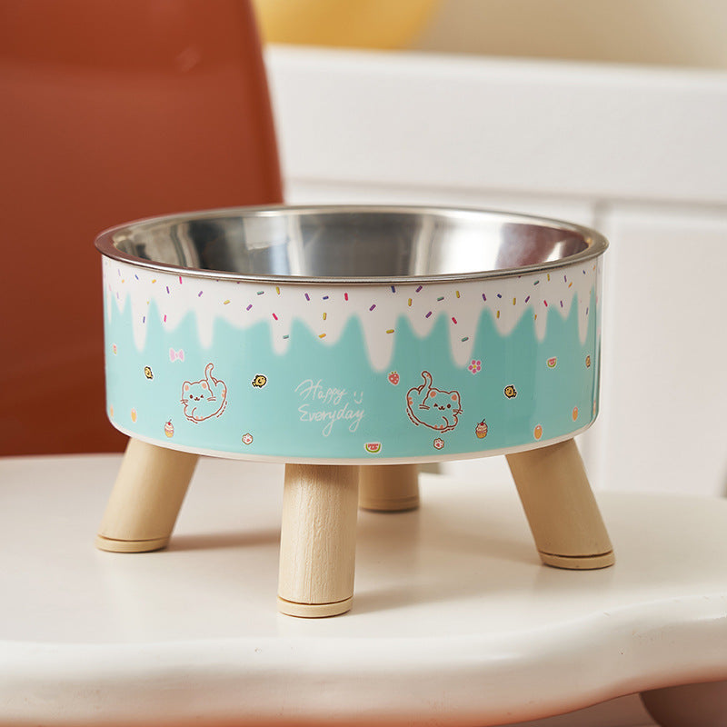 Raised bowl for cats and dogs – anti-tip, stainless steel