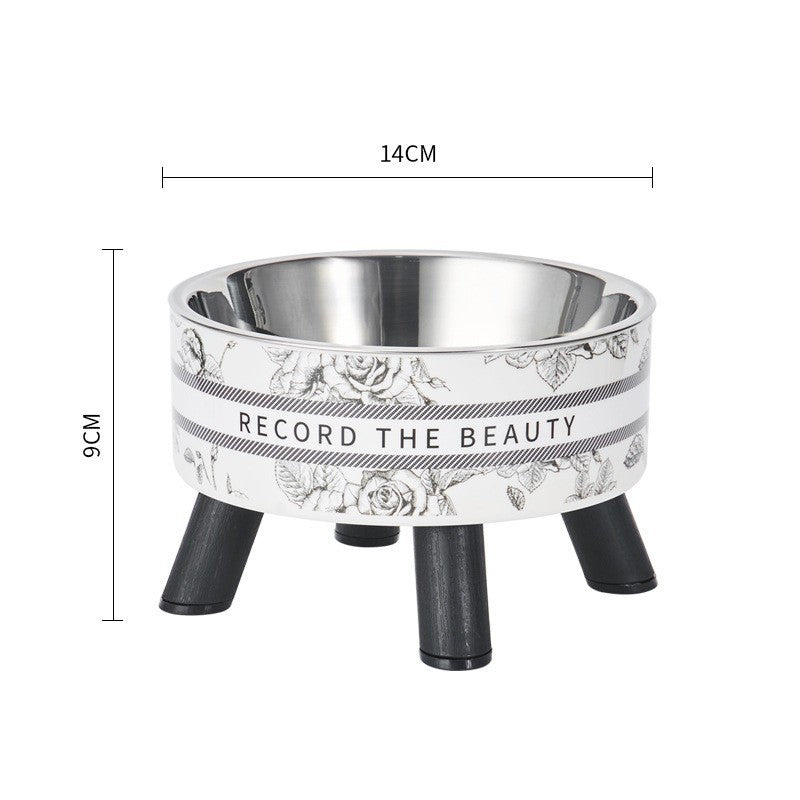 Raised bowl for cats and dogs – anti-tip, stainless steel
