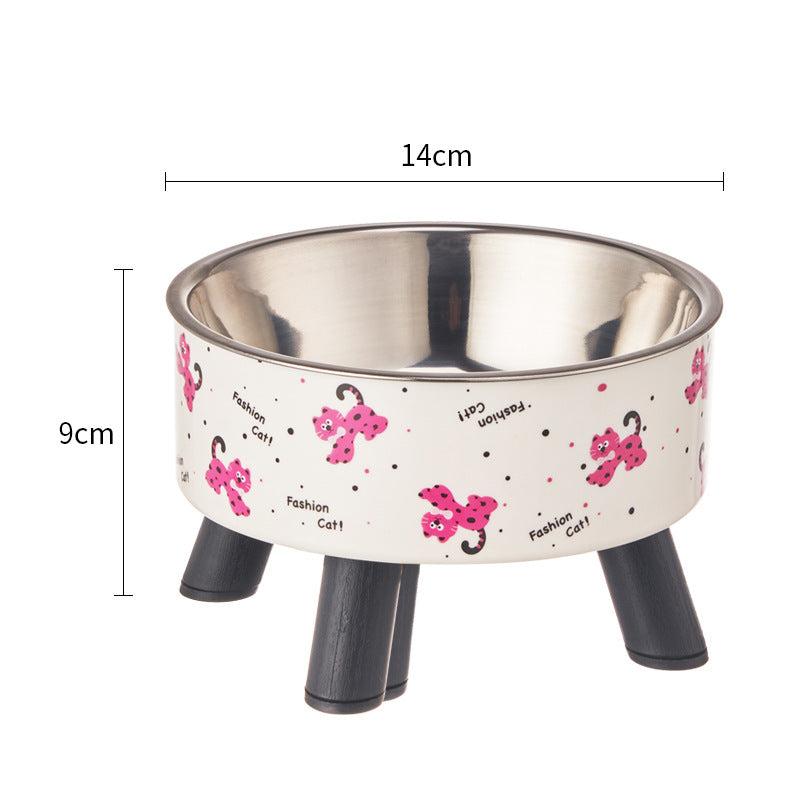 Raised bowl for cats and dogs – anti-tip, stainless steel