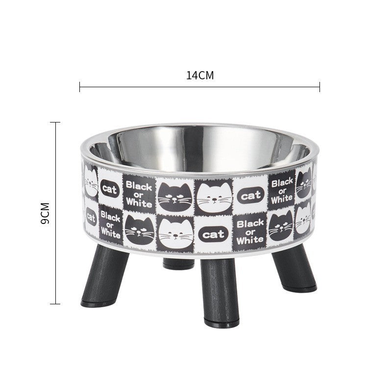Raised bowl for cats and dogs – anti-tip, stainless steel