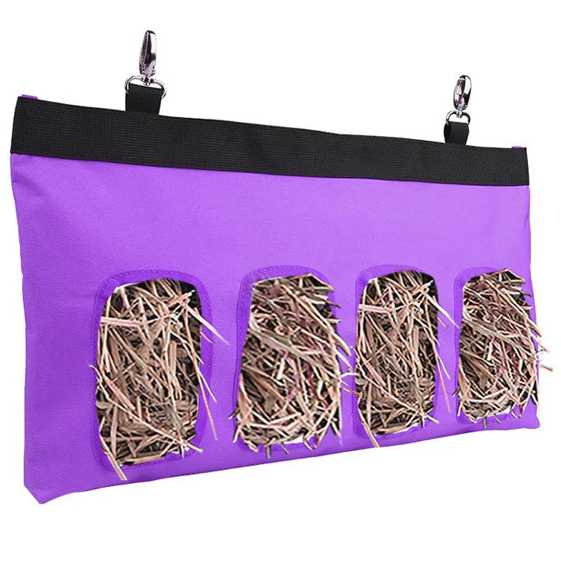 Hanging Hay Bag for Rabbits and Rodents - Oxford Fabric Feeder
