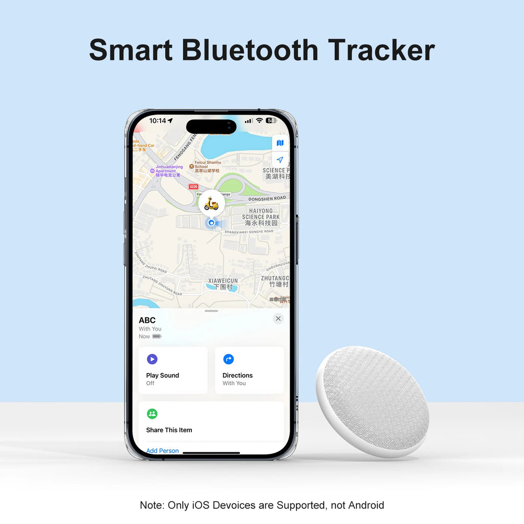 GDGO MFi Certified Pet Tracker AirTag Alternative Anti-Lost Device for Cats Dogs Bikes Compatible with iPhone
