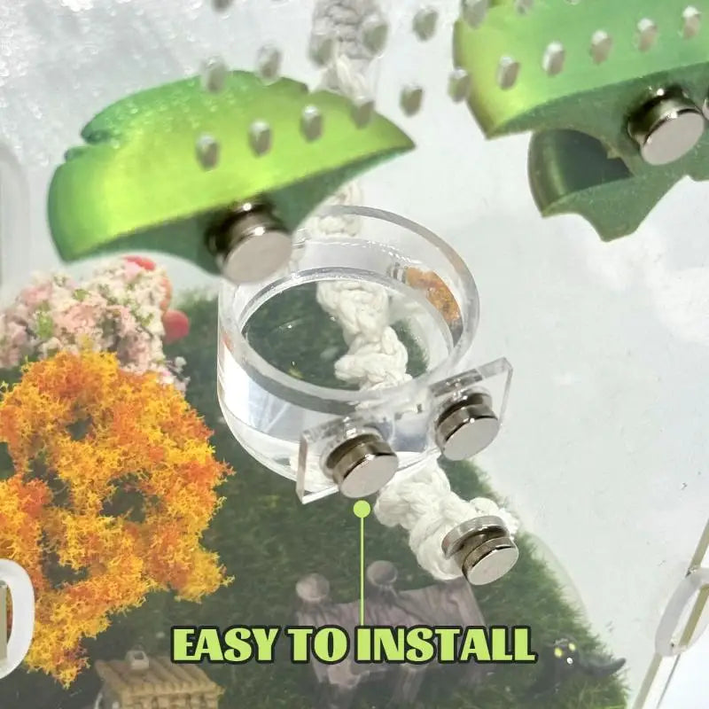 Mini magnetna činija za hranjenje pauka sa pincetom – set za insekte i reptile