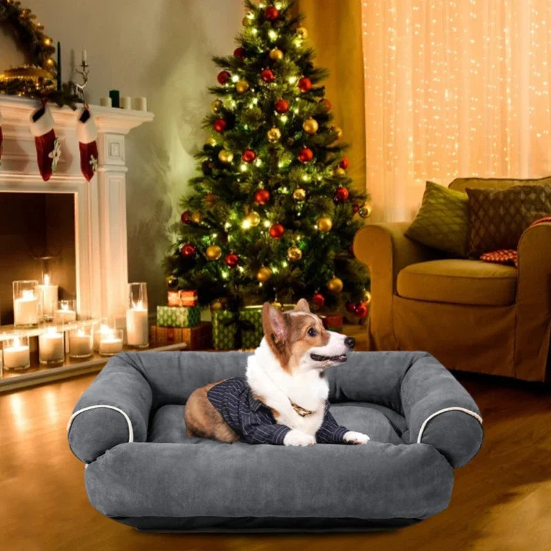 Meki ležaj-sofa za pse – pravougaoni, topli, protivklizni