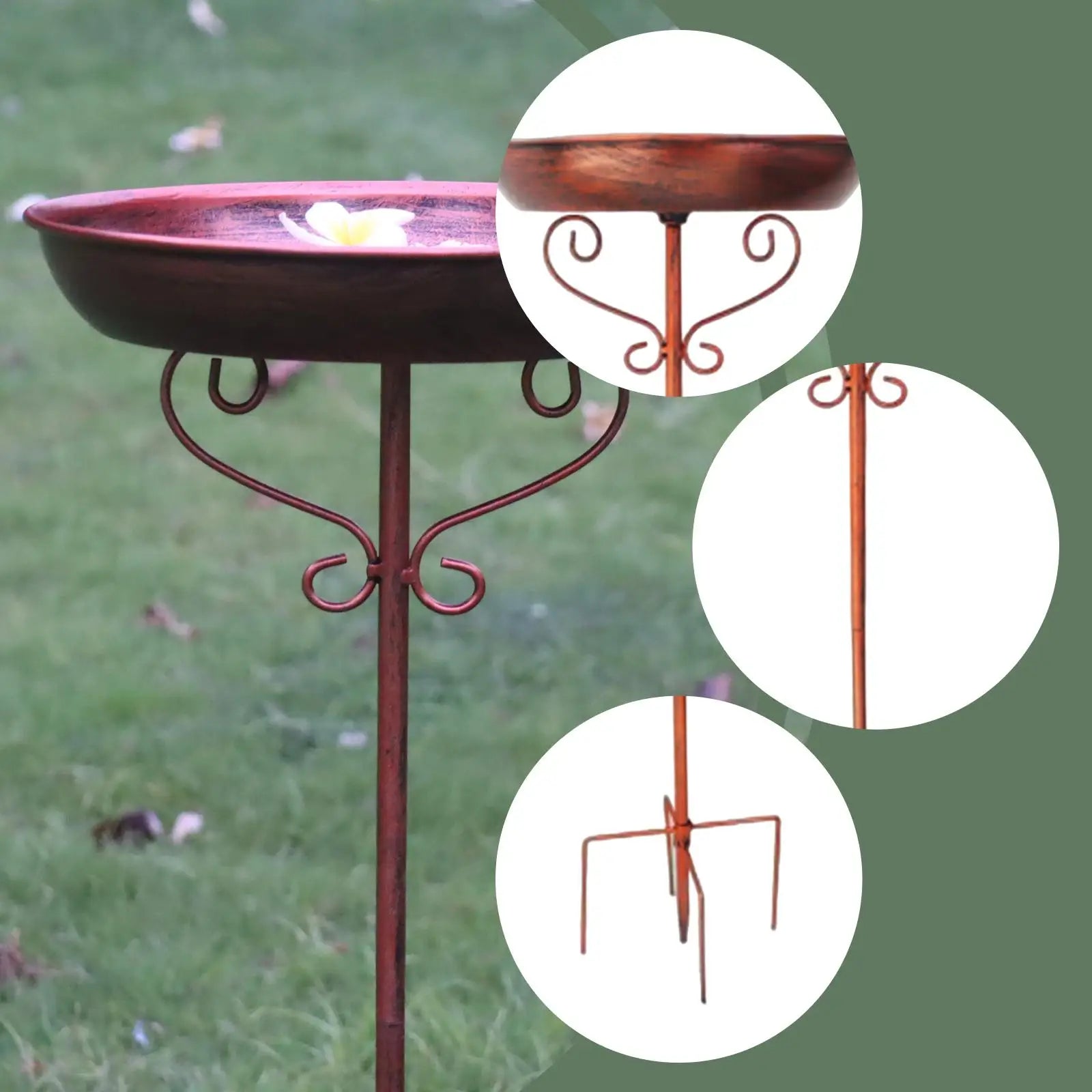 Bird Waterer – Vintage Style, Water Bowl, Garden Decoration