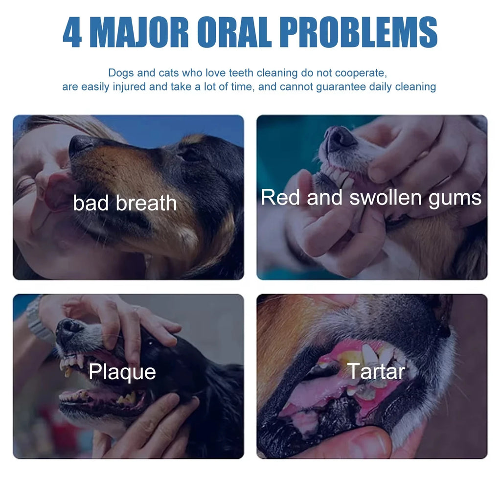 Pet Dental Care Foam Dog Oral Breath Freshener Keep Dog Breath Fresh And Teeth Clean Supports Gum Health Dog Dental Care