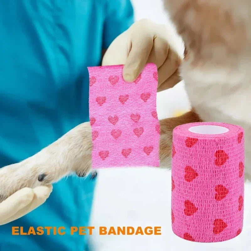 Elastična samolepljiva bandaža za pse i mačke – prozračna, M/L/XL