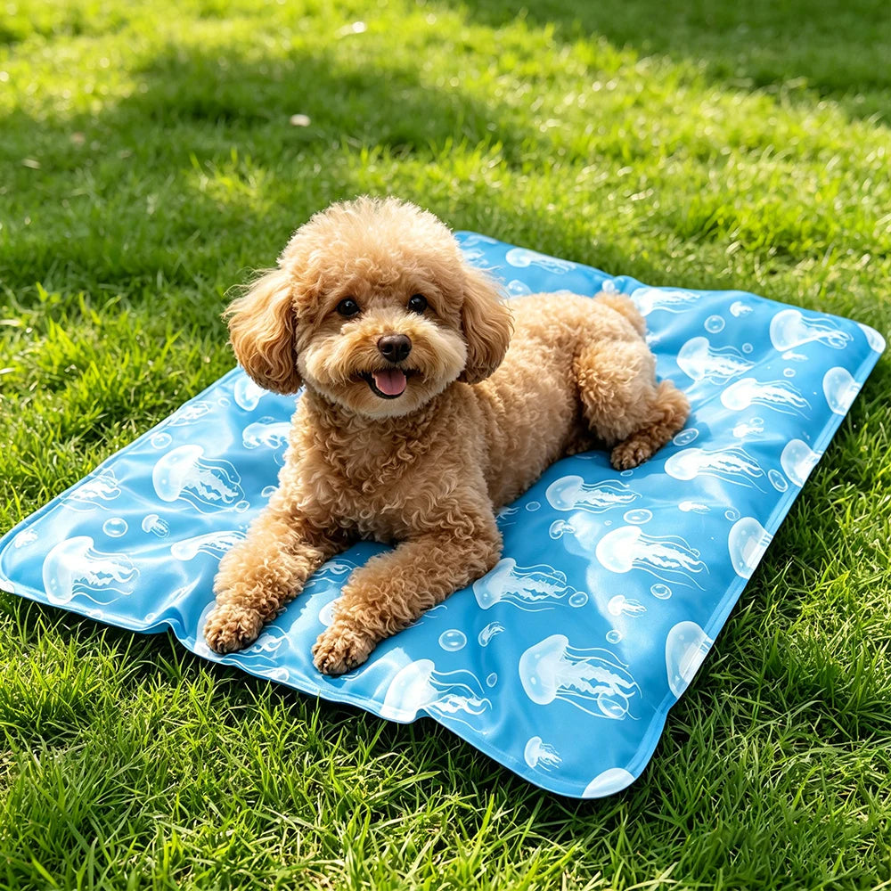 Pet Cooling Mat for Dogs And Cats Air Conditioning Gel Mat for Pets Soft Breathable Waterproof Non-Slip Pet Mat for Hot Weather