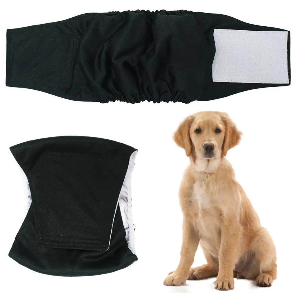 1PC Washable Belly Band for Male Dogs High Absorbing Male Dog Diapers & Extender Reusable Male Puppy Wraps for Medium Dogs