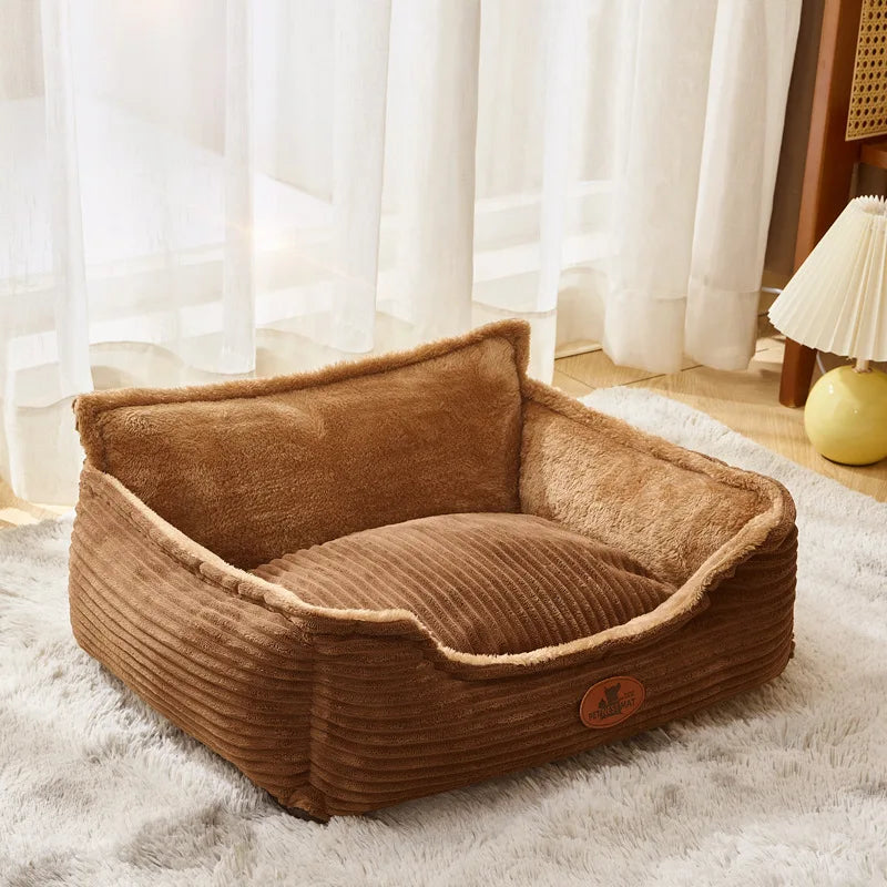 Sofa krevet za pse i mačke – kord, periv, za sve sezone, S–L