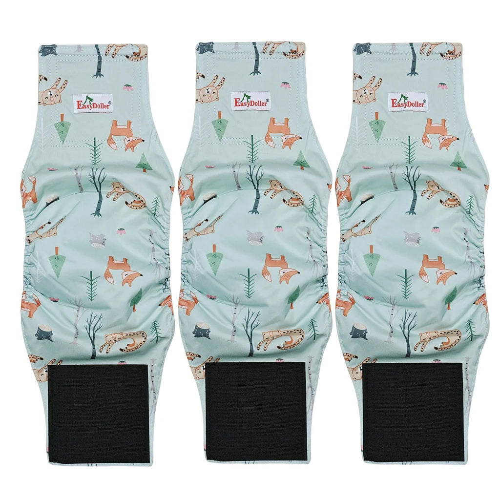 Perive pelene za mužjake pasa – set 3 kom, poliester, podešive, S/M/L