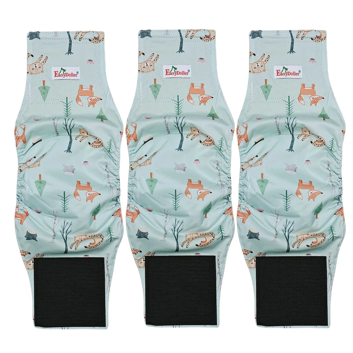 Perive pelene za mužjake pasa – set 3 kom, poliester, podešive, S/M/L
