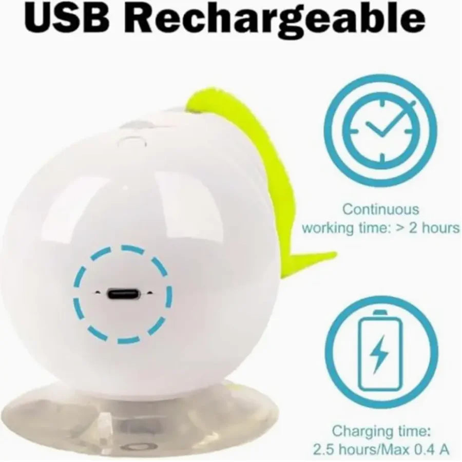 Interaktivna igračka gusenica za mačke – USB punjenje, simulira kretanje, bezbedna