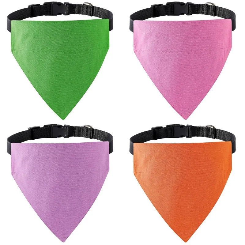 Jednobojni bandana marama za pse i mačke – pamuk, podesiv, S/M/L