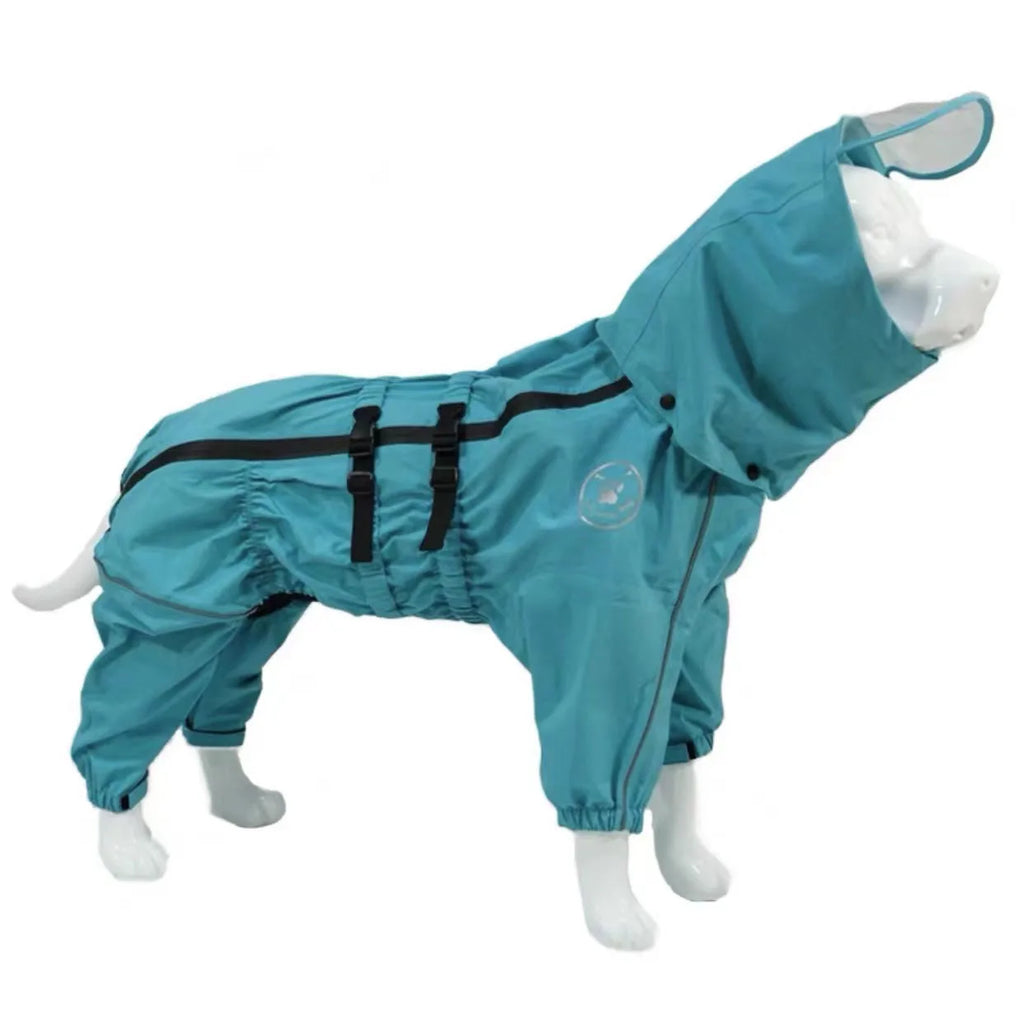 Rain jacket for dogs - waterproof, with hood, reflective