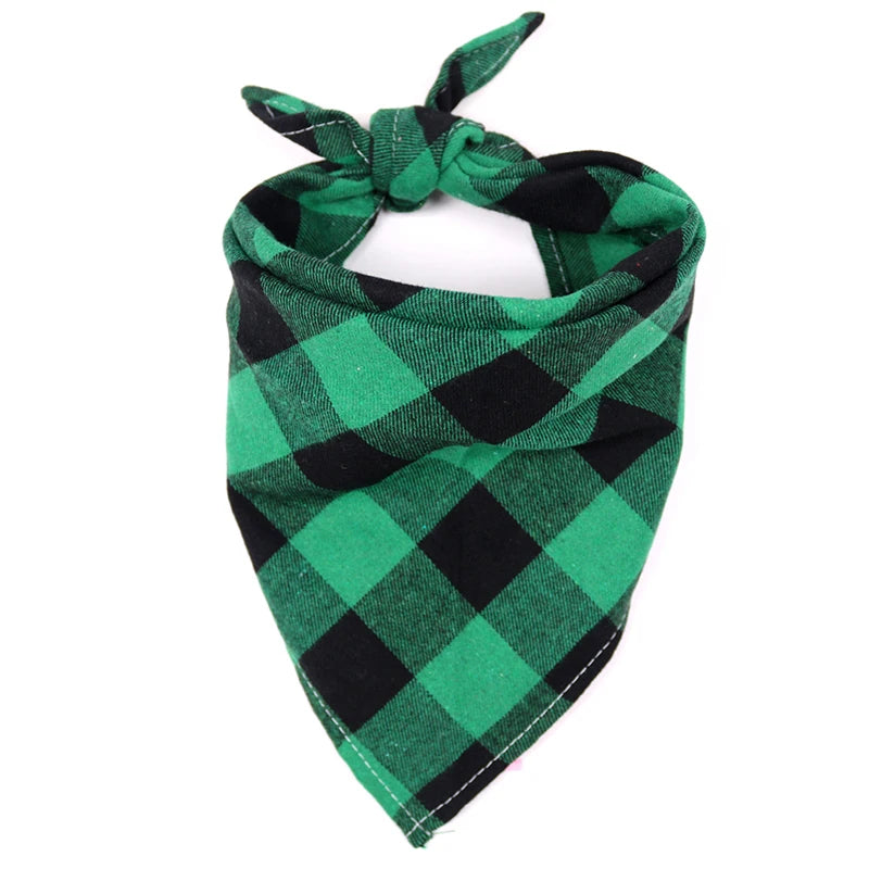 Karirani bandana marama za pse i mačke – 100% pamuk, perive, S/M/L