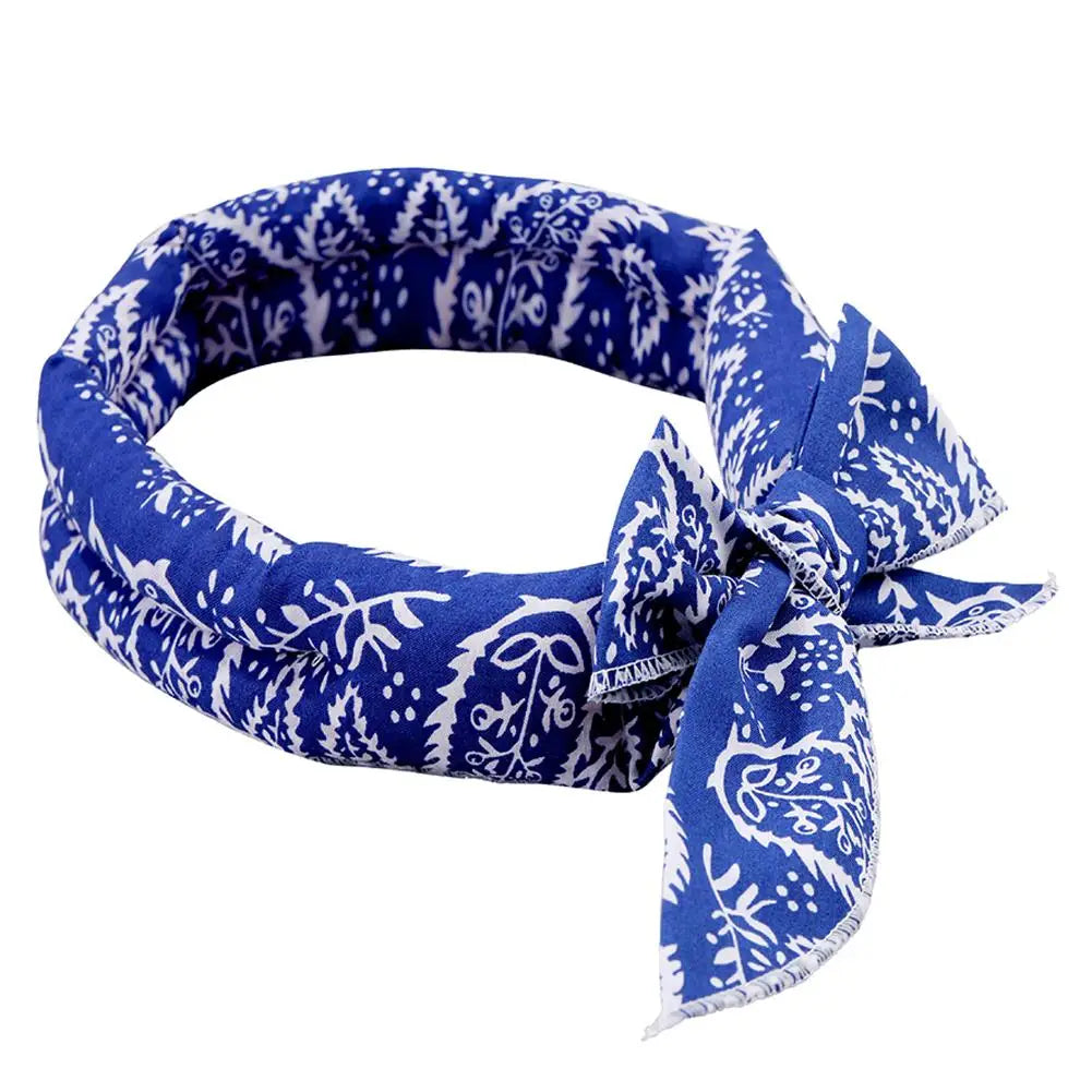 Rashladna bandana marama za pse i mačke – pamuk/poliester, 5 dezena, 5×100 cm
