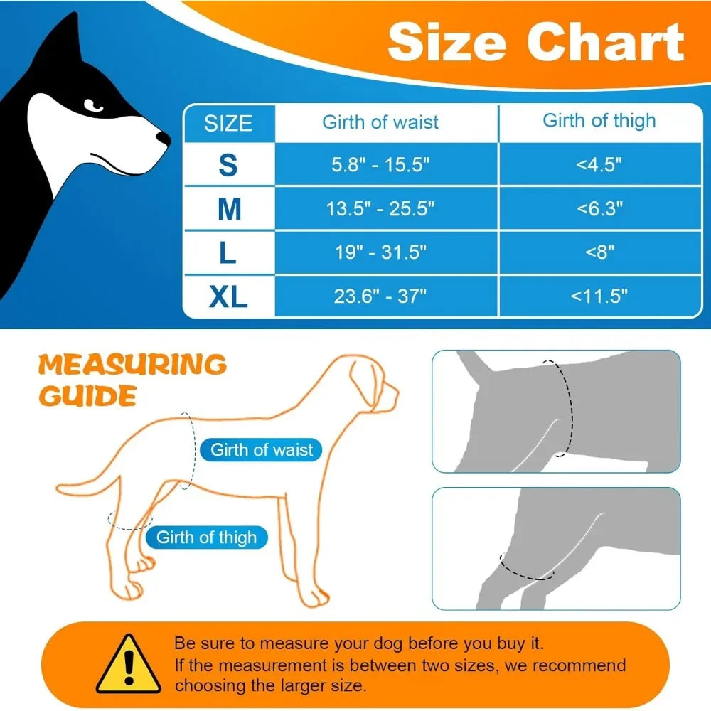 Dog Hip Orthotics Brace,Support for Hip Dysplasia,Relieve Pain Prevent Hip Joint Diseases,Help Dog Injury Recovery