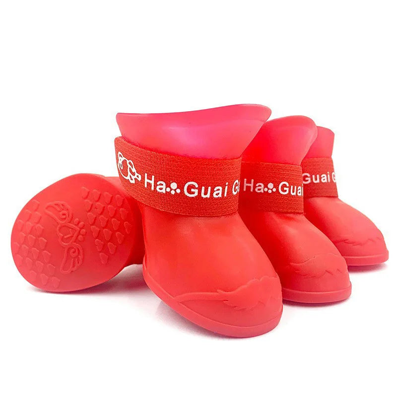 Silicone rain boots for dogs and cats – anti-slip, waterproof, soft sole
