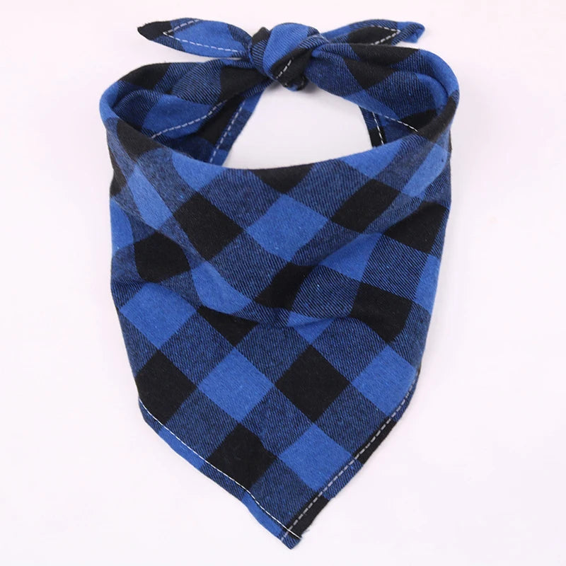 Karirani bandana marama za pse i mačke – 100% pamuk, perive, S/M/L