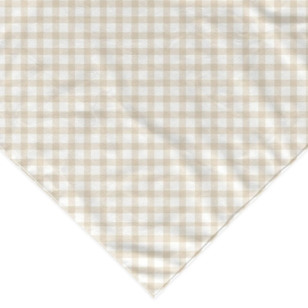 Karirani bandana marama za pse – poliester, šareni print, univerzalna veličina