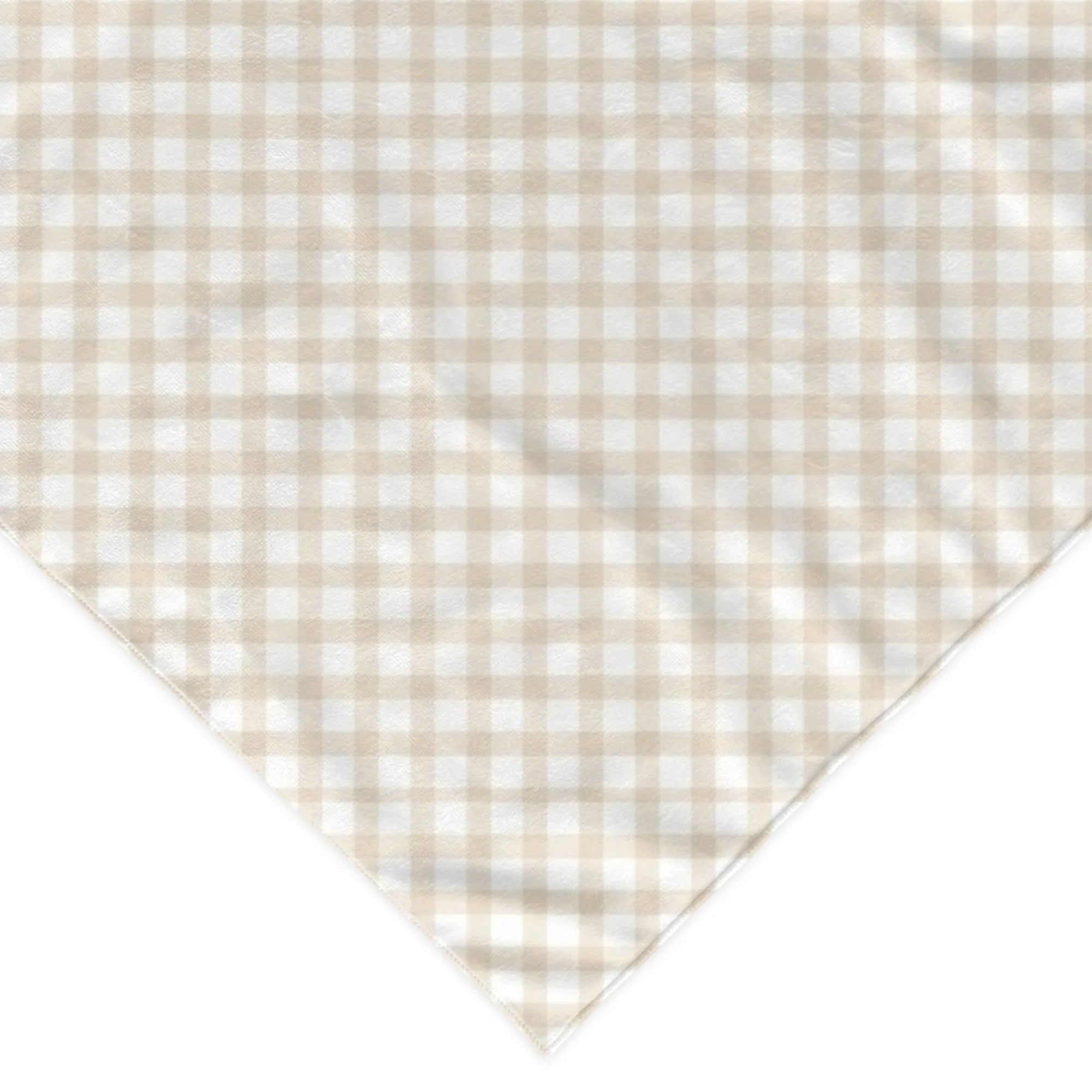 Karirani bandana marama za pse – poliester, šareni print, univerzalna veličina