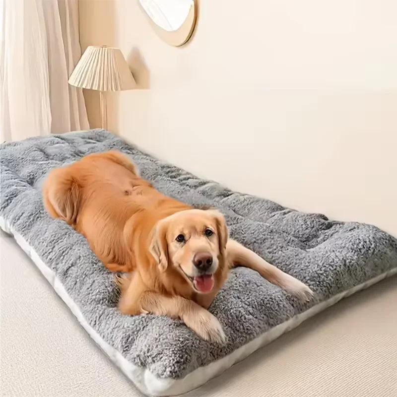 Veliki plišani krevet za pse – 120×60 cm, coral fleece, super mekan