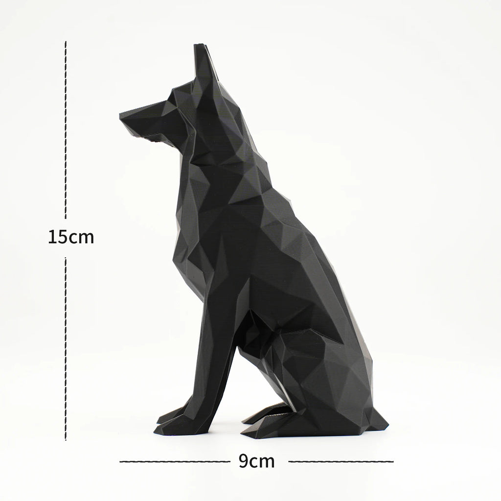 Figura psa Nemački ovčar – elegantna skulptura za dom i auto