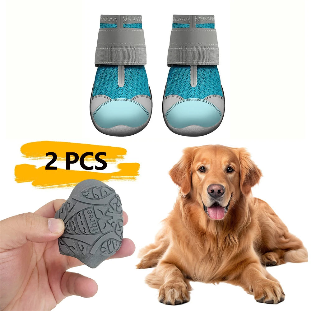 Silicone Dog Boots – breathable, anti-slip, reflective