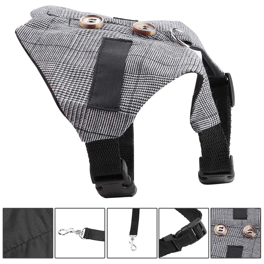 Rabbit Harness with Leash - cotton, gentleman style, for walks and playtime