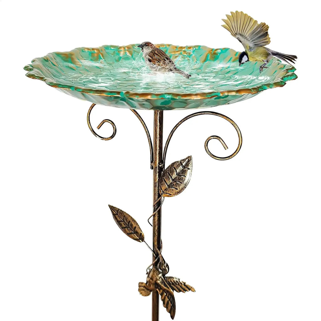 Bird Waterer on Stand – Metal, Adjustable Height, Garden Decoration