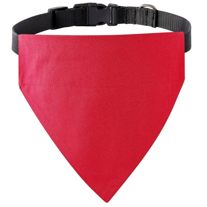 Jednobojni bandana marama za pse i mačke – pamuk, podesiv, S/M/L