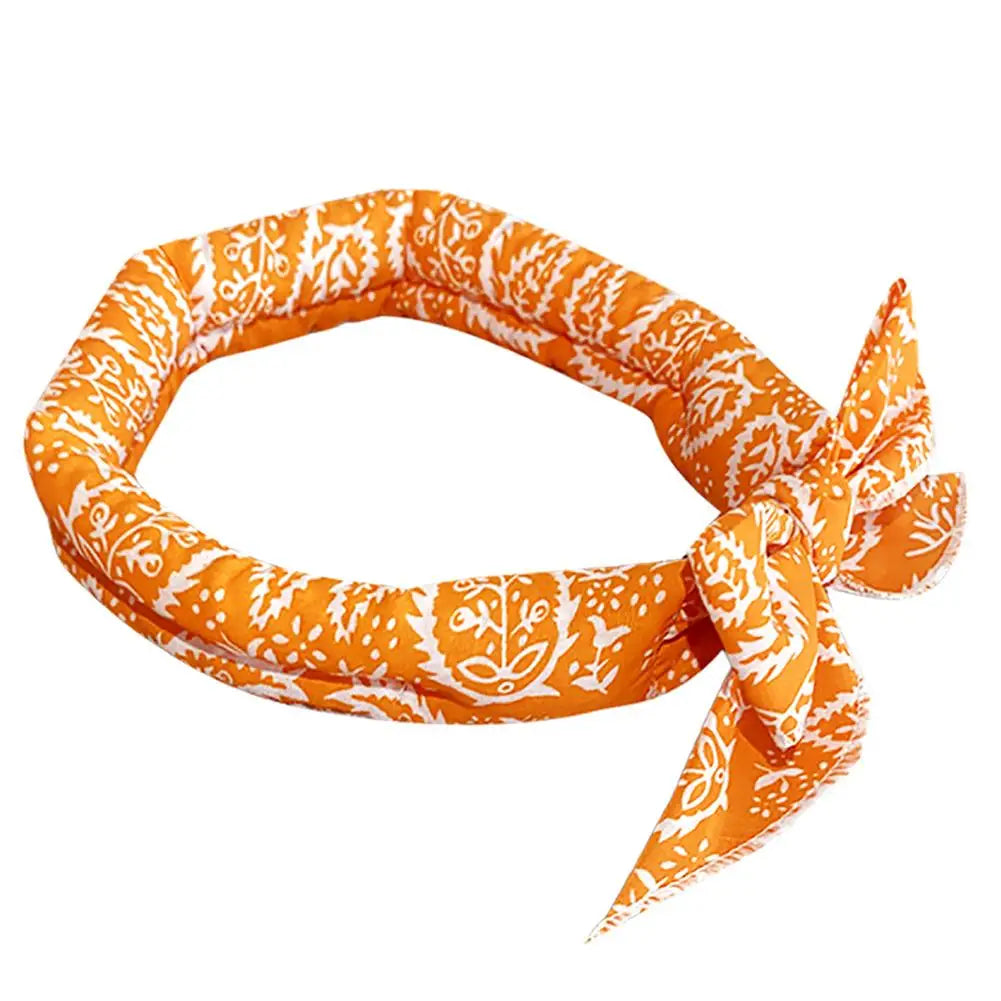 Rashladna bandana marama za pse i mačke – pamuk/poliester, 5 dezena, 5×100 cm