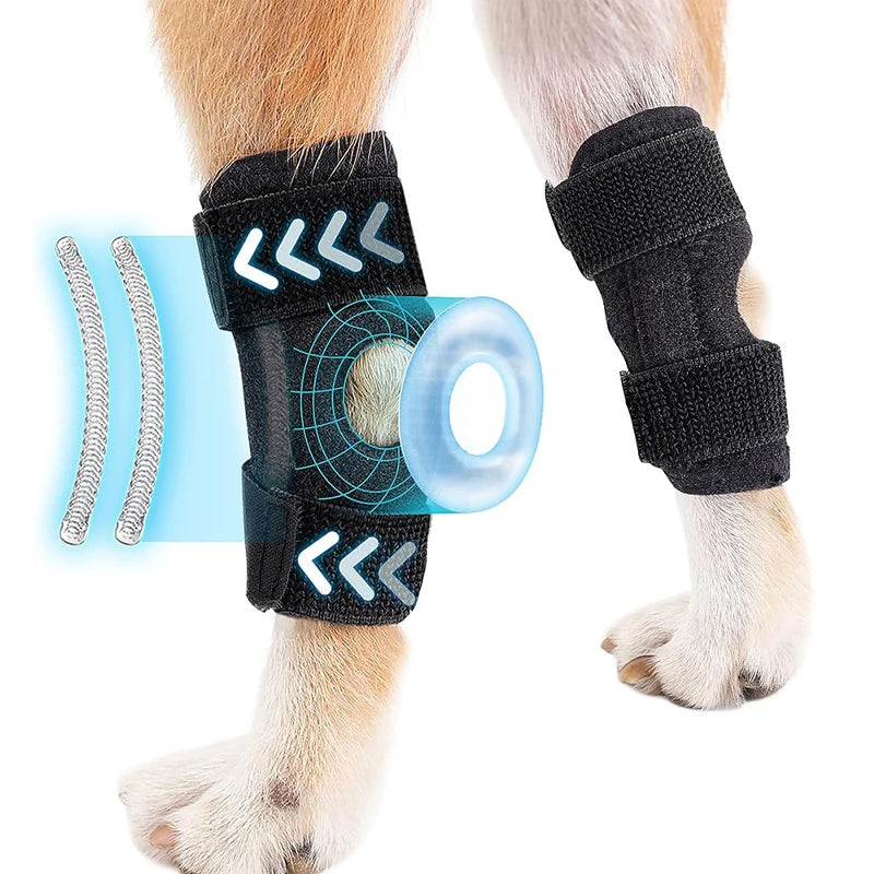 Prozračna bandaža za koleno i zglob psa – set 2 kom, oporavak od povrede, M/L/XL