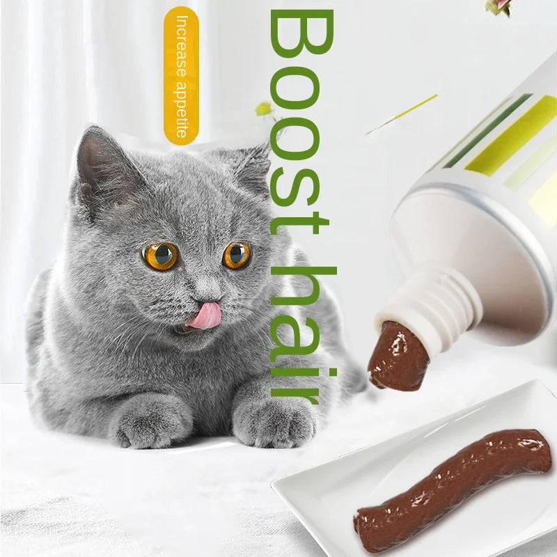 Pet Nutrition Cream Cat Hair Cream 120g Hairball Removal Baby Cat Care Gastrointestinal Vomiting Hairball Lysine Probiotics