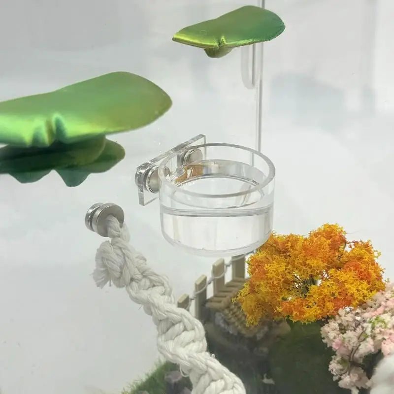 Mini magnetna činija za hranjenje pauka sa pincetom – set za insekte i reptile