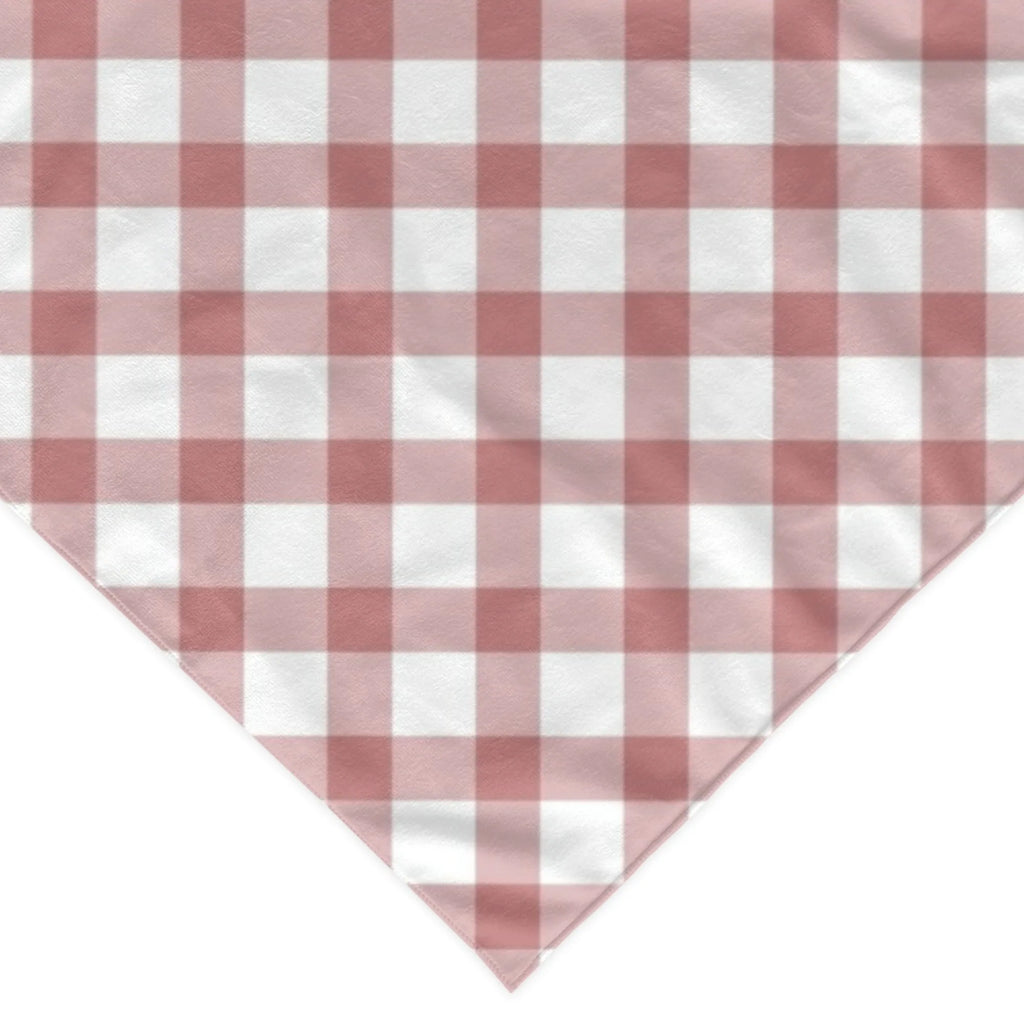 Karirani bandana marama za pse – poliester, šareni print, univerzalna veličina