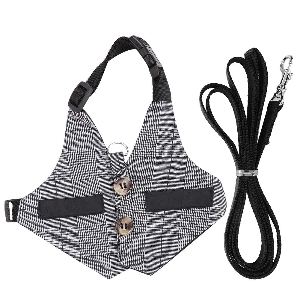 Rabbit Harness with Leash - cotton, gentleman style, for walks and playtime