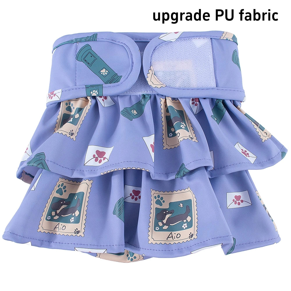 Podešive perive pelene za ženke pasa – jednobojne, S/M/L/XL