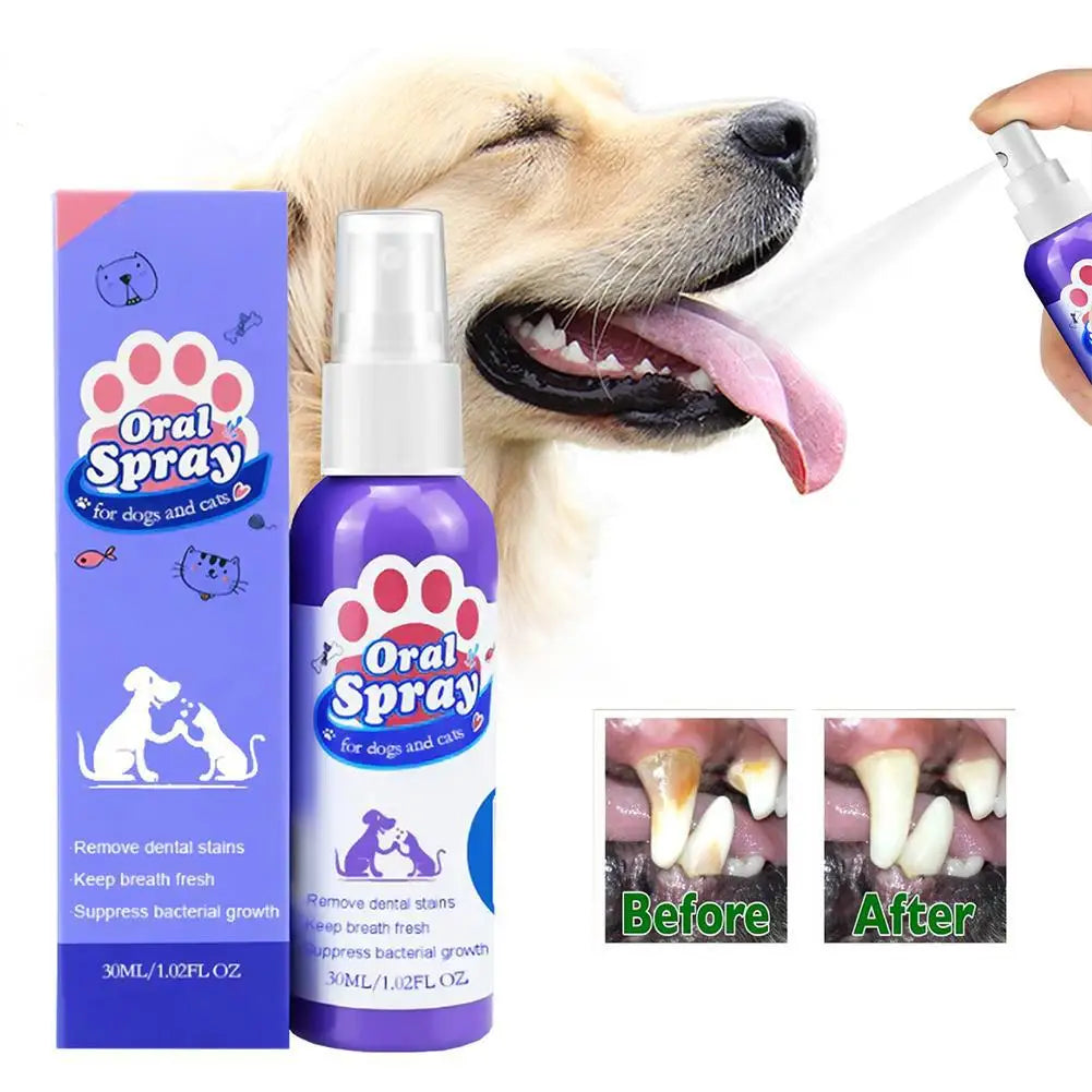 Sprej za usnu šupljinu pasa – svež dah i čišćenje zuba, 30ml