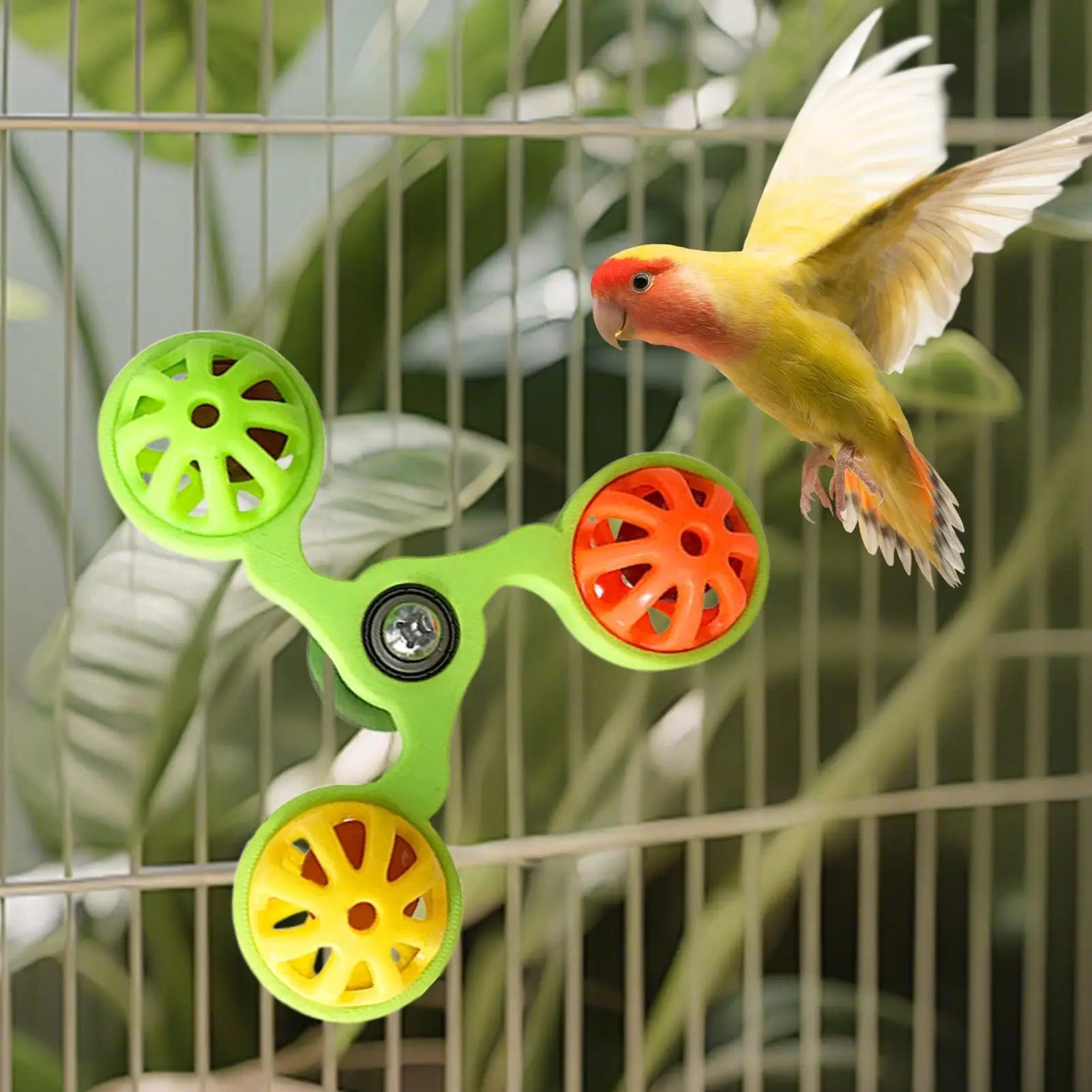 Interactive Swirling Toy for Parrots – Stimulation, Entertainment, and Chewing