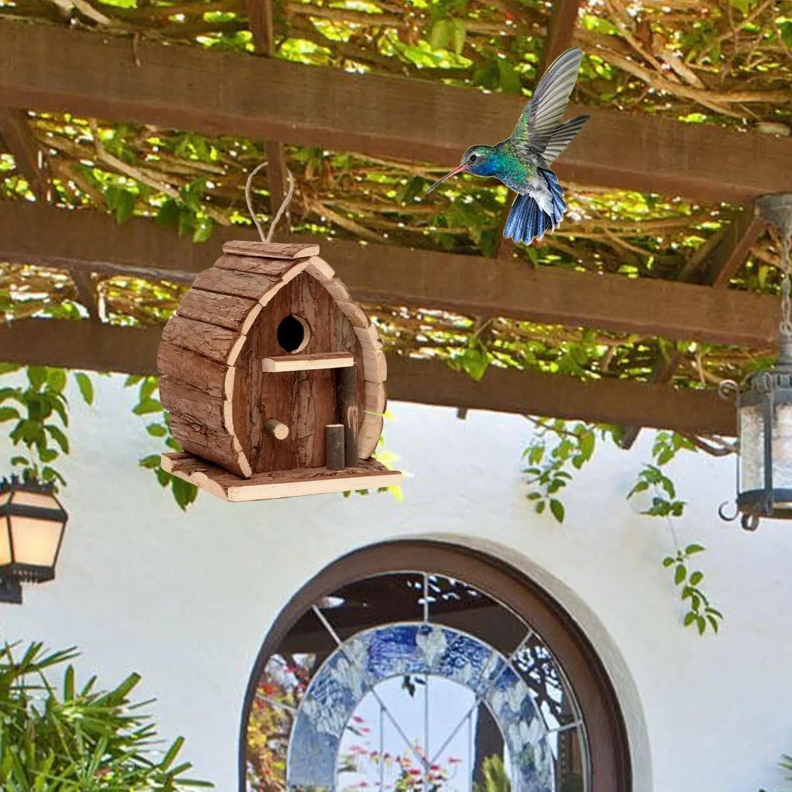 Wooden Birdhouse – Cage, Shelter, Garden and Balcony Decoration