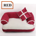 Sofa krevet za pse i mačke – coral fleece, engleski stil, uklonjivi pokrivač