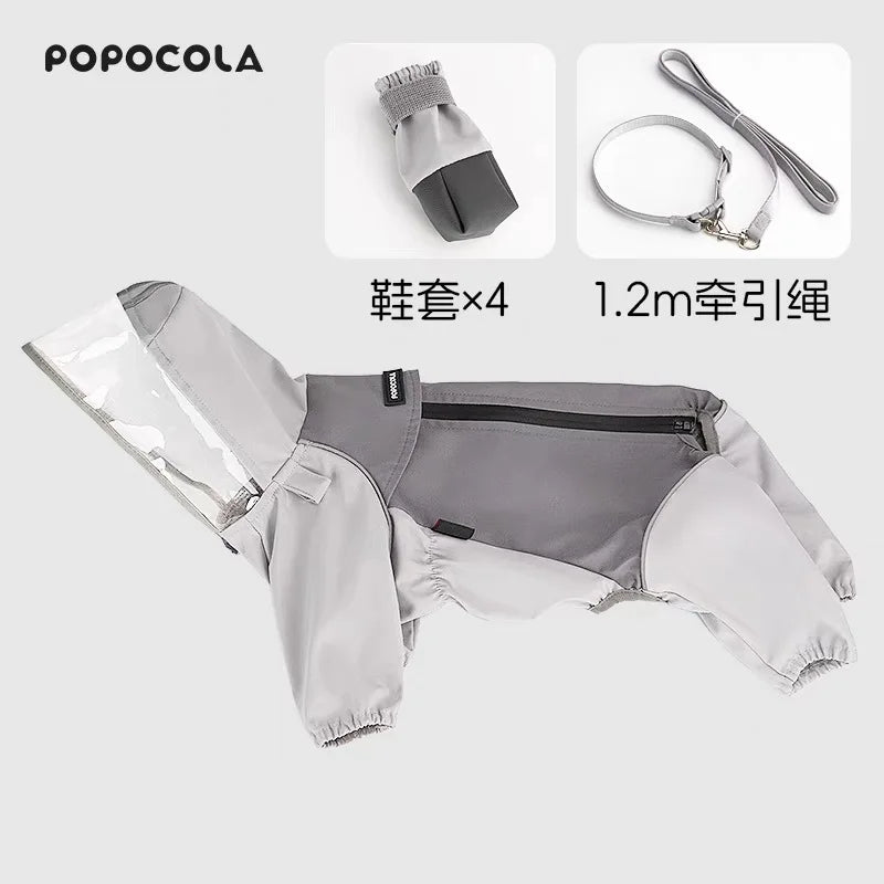 Vodootporna kabanica za pse – sve 4 noge pokrivene, zaštita trbuha, 1,5–11,5 kg