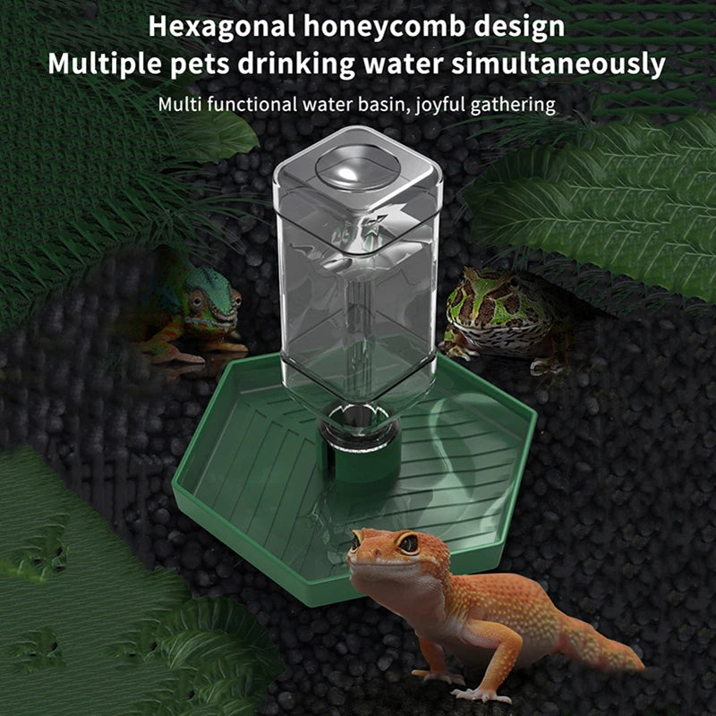 Posuda za vodu i hranu za reptile – automatski dozator za gušterice