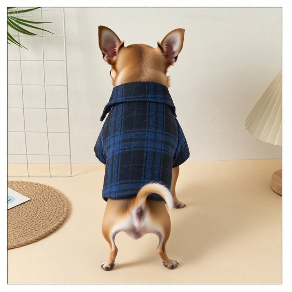 Plaid Shirts for Small Dogs and Cats – Polo Shirt for All Seasons