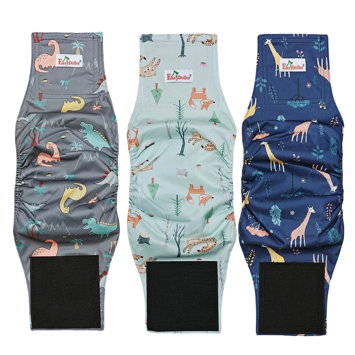 Perive pelene za mužjake pasa – set 3 kom, poliester, podešive, S/M/L