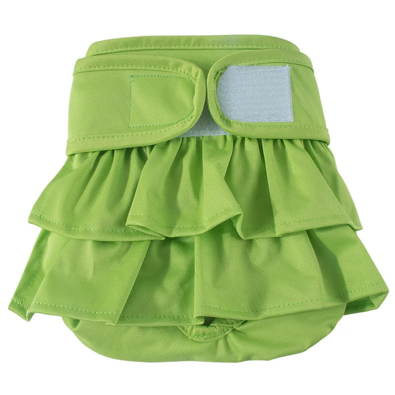 Podešive perive pelene za ženke pasa – jednobojne, S/M/L/XL